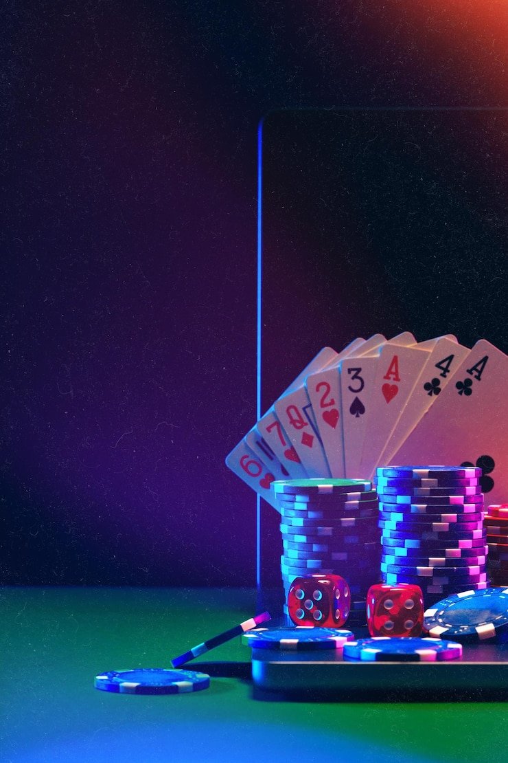 Dealer rolling three dice in live environment